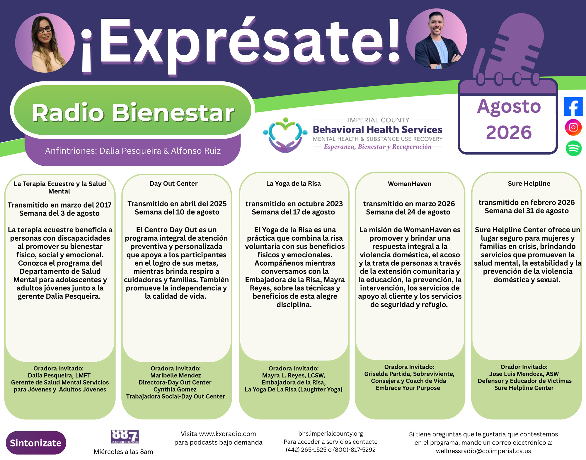 Expresate calendar.