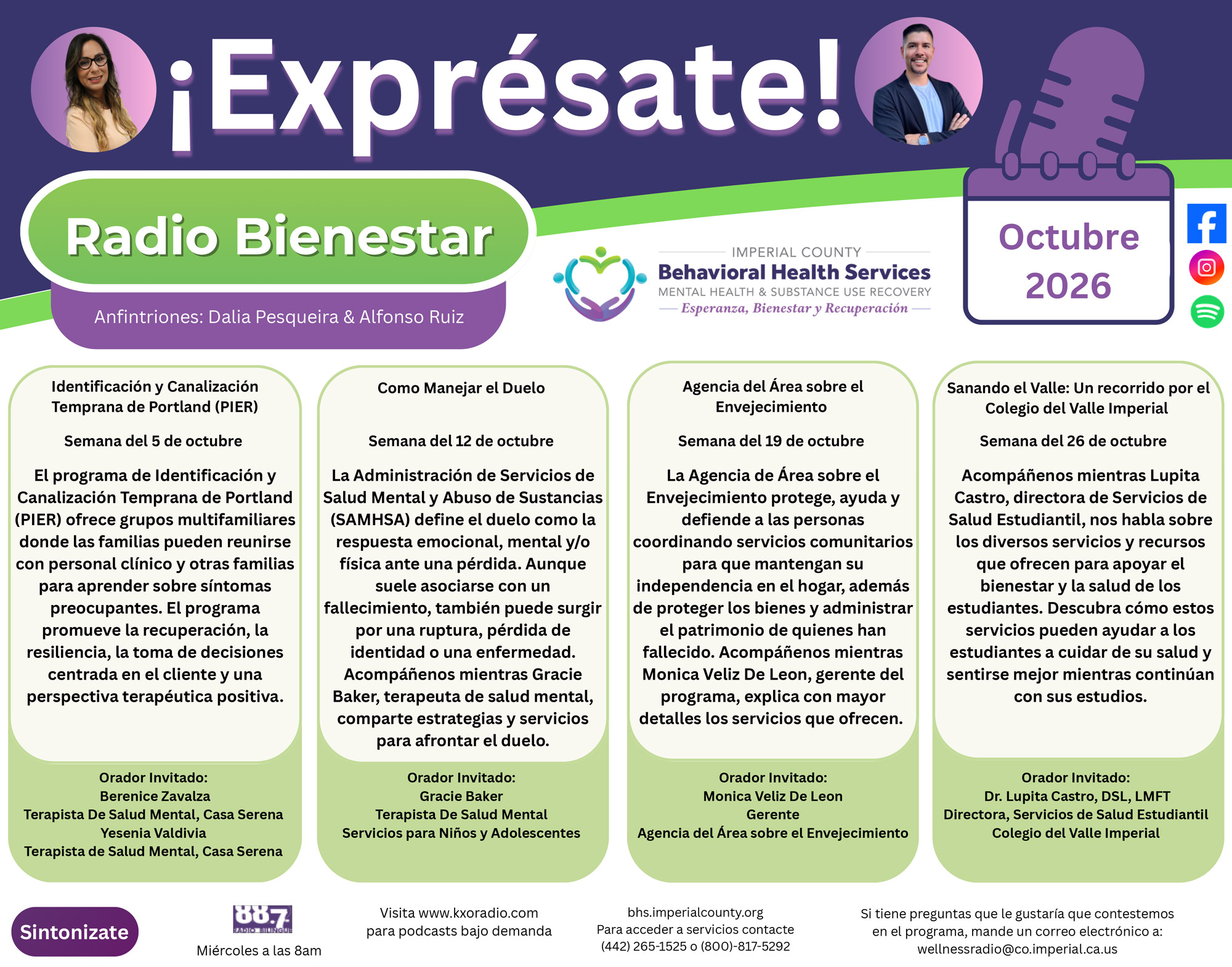 Expresate calendar.