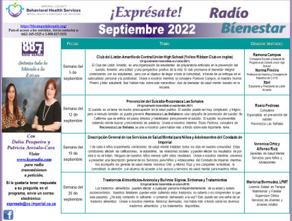 Radio Show - September 2022 Spanish